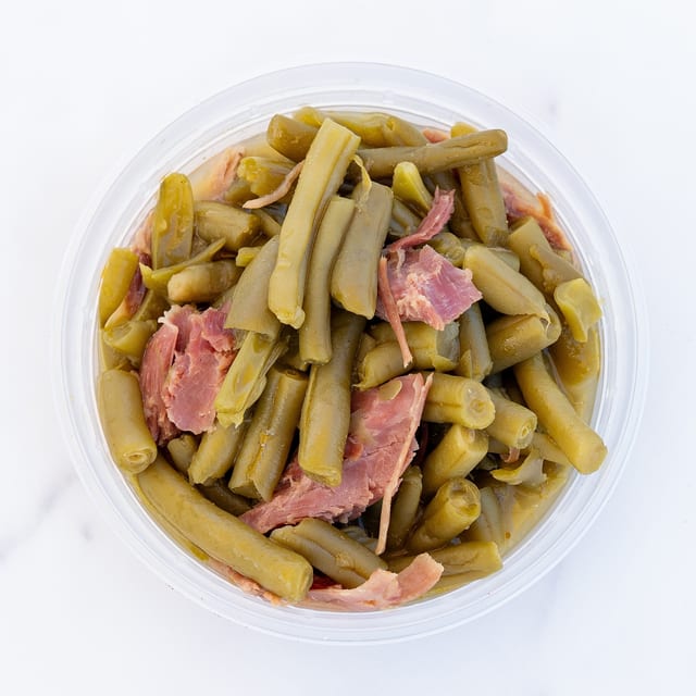 Green Beans with Smoked Turkey.